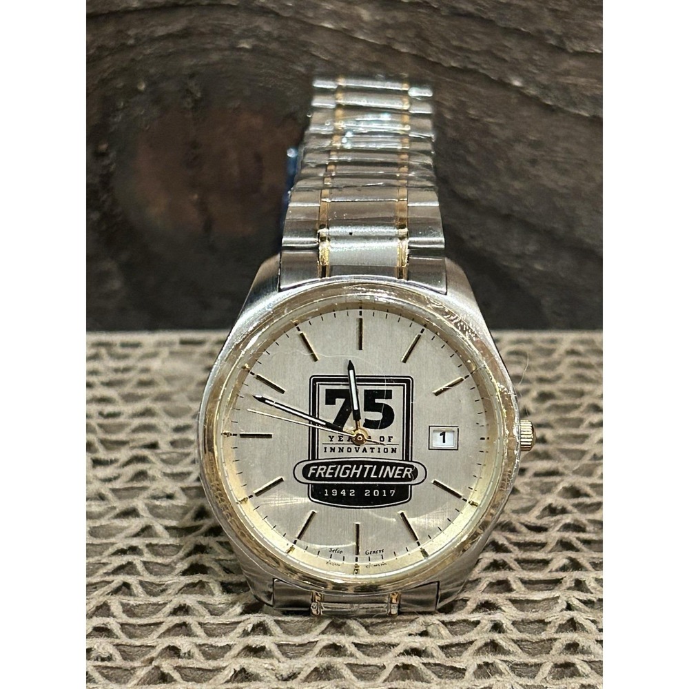 75th‎ Anniversary Freightliner Stainless Steel Two Toned Watch Never Worn Works